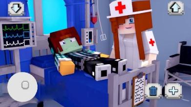 Modern Hospital Craft - Blocky Doctor Sim 2018截图3