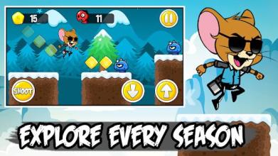 Jerry The Shooter Run: Epic Mouse Adventure截图1