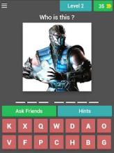 Mortal Kombat Charatcers Quiz Game截图5