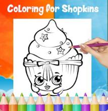 Coloring Pages Game of Shopkin for Kids截图3