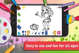 App Drawing Coloring for Lego Friends by Fans截图4