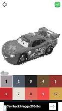 3D Cars Color by Number - LoPoly Pixel art截图5