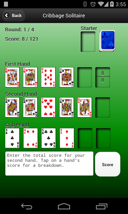 Cribbage Solitaire截图1