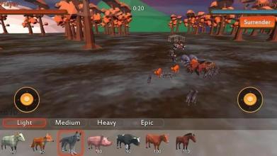 Animal Battle Simulator Forest Kingdom截图2