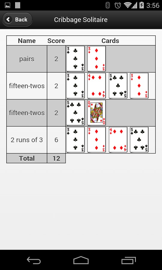 Cribbage Solitaire截图2