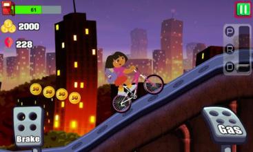 Little Dora Bike Climb : dora games free for kids截图2