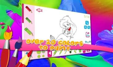 Mermaid Princess Ariel Coloring Book截图3