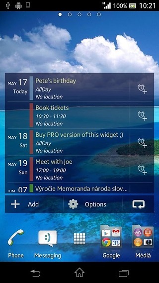 行事历小工具 (Calendar widget)截图8