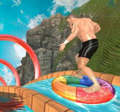 Water Parks Extreme Slide Ride  Amusement Park 3D截图5