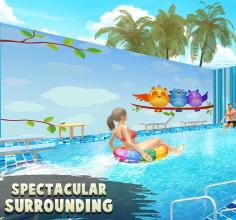 Water Parks Extreme Slide Ride  Amusement Park 3D截图3