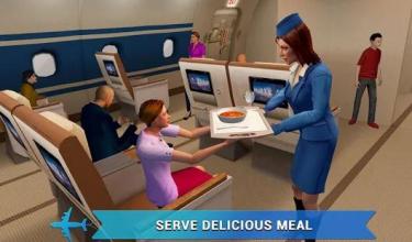 Airplane Flight Attendant -Career Job Sim截图1