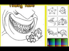 Coloring Fun Page Finding Nemo截图1