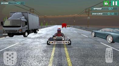 Traffic Car Highway - Go Kart Racing截图4