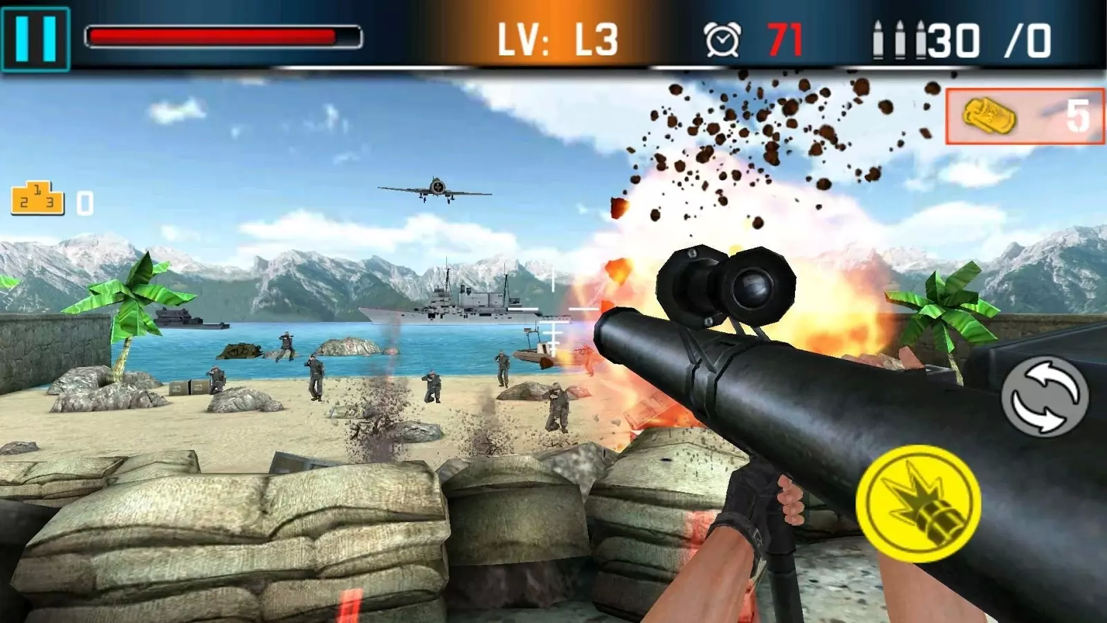 Shoot War：Gun Fire Defense截图4