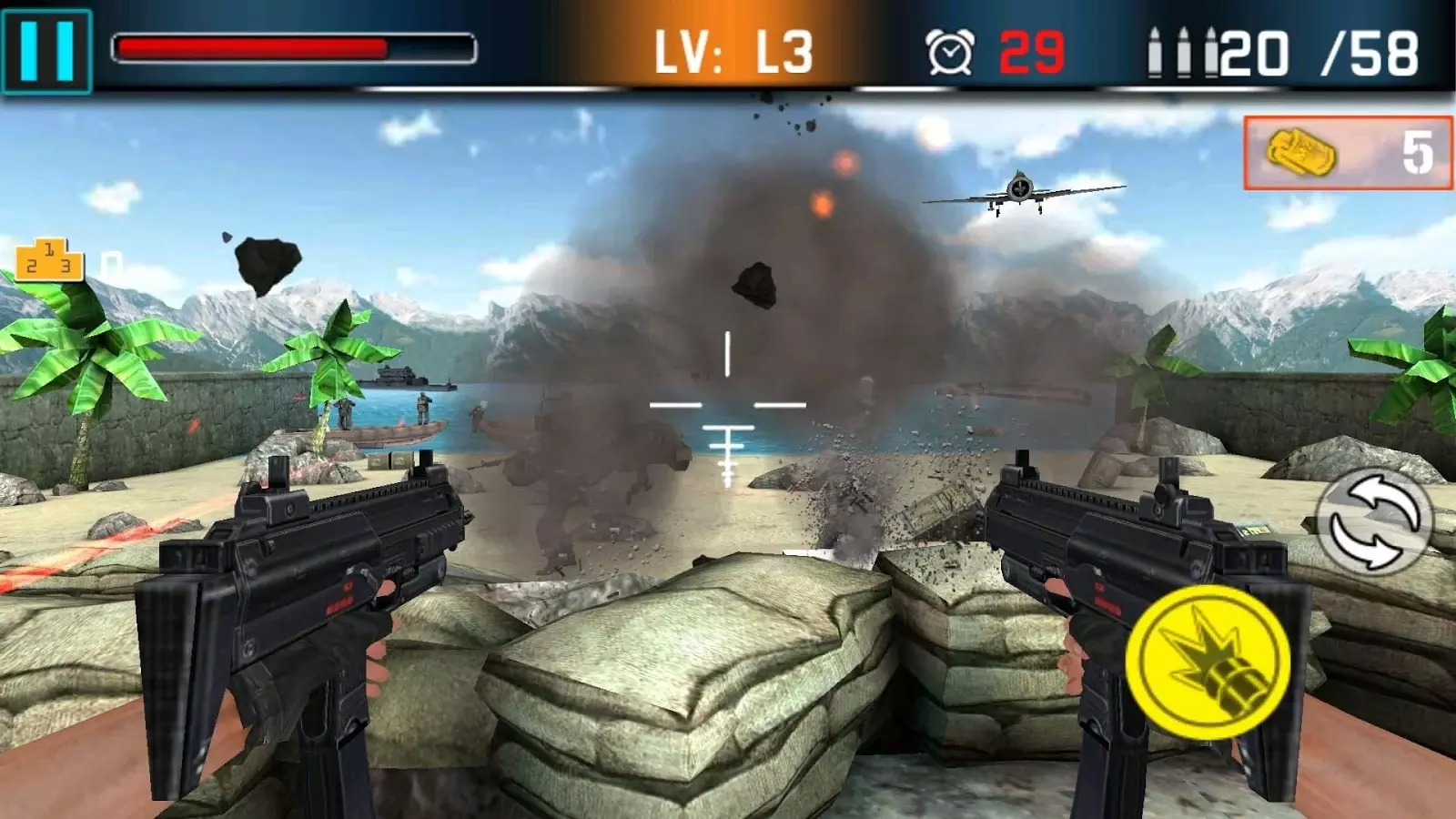 Shoot War：Gun Fire Defense截图3