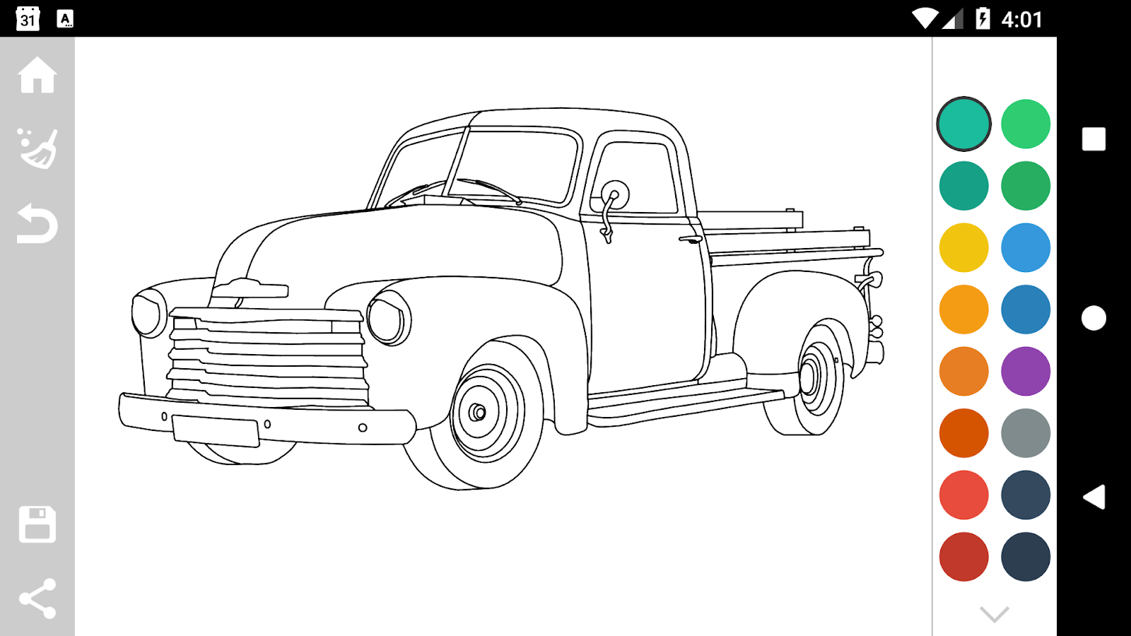 American Cars Coloring Book截图1