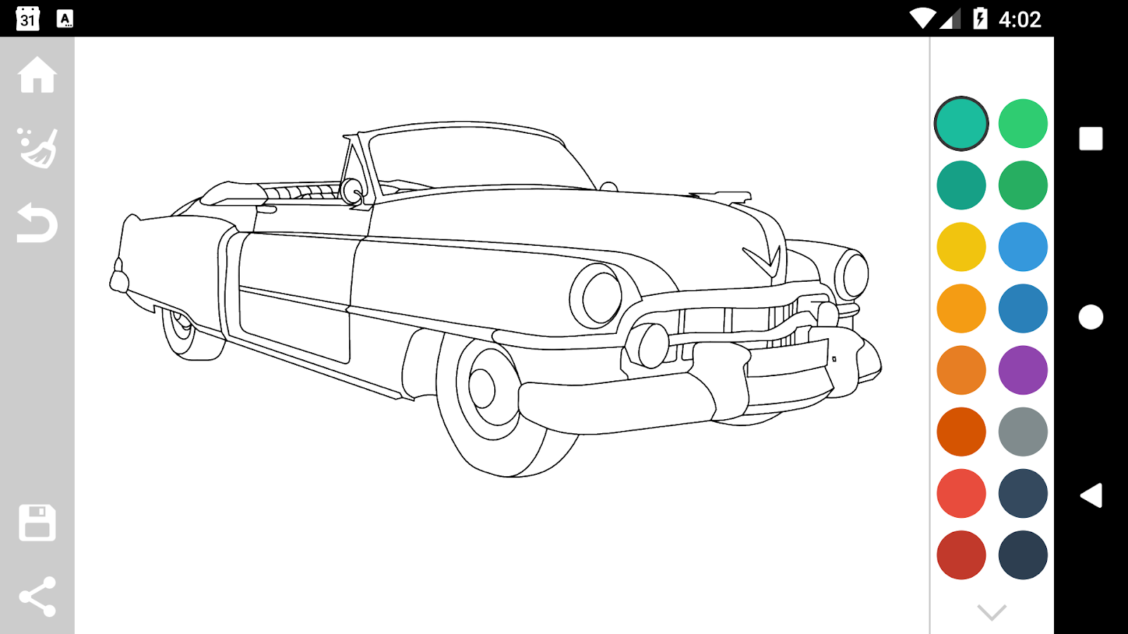 American Cars Coloring Book截图2