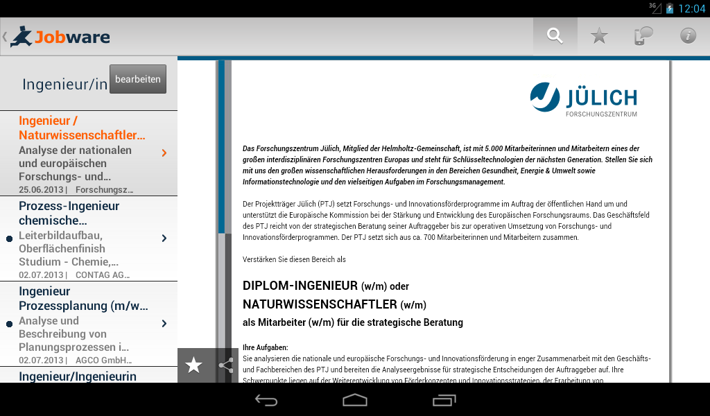 Jobsuche - Jobware App截图9