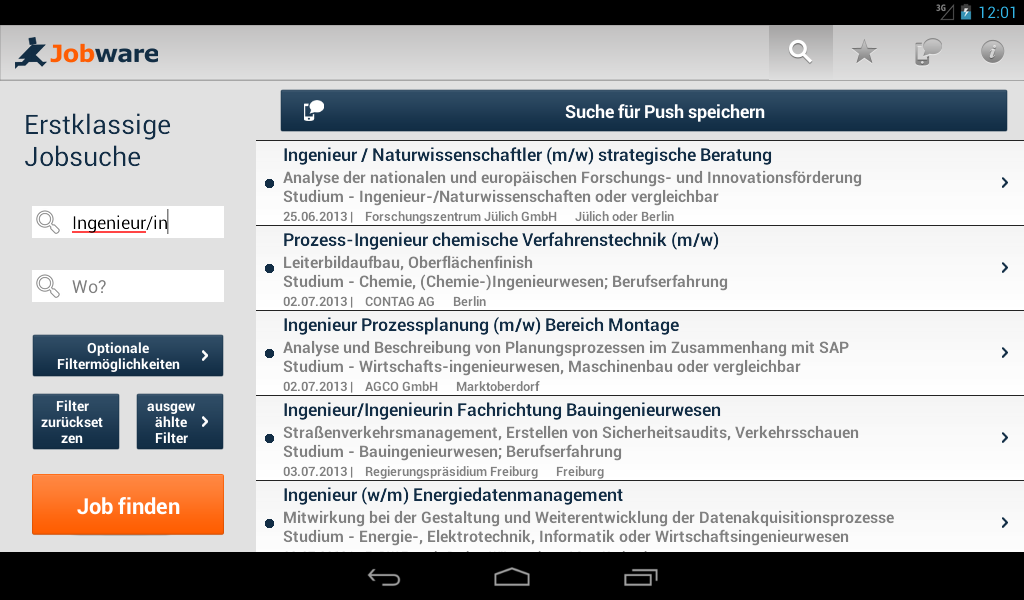 Jobsuche - Jobware App截图8