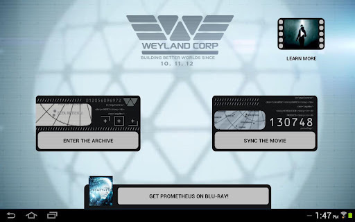 Prometheus Weyland Corp App截图1