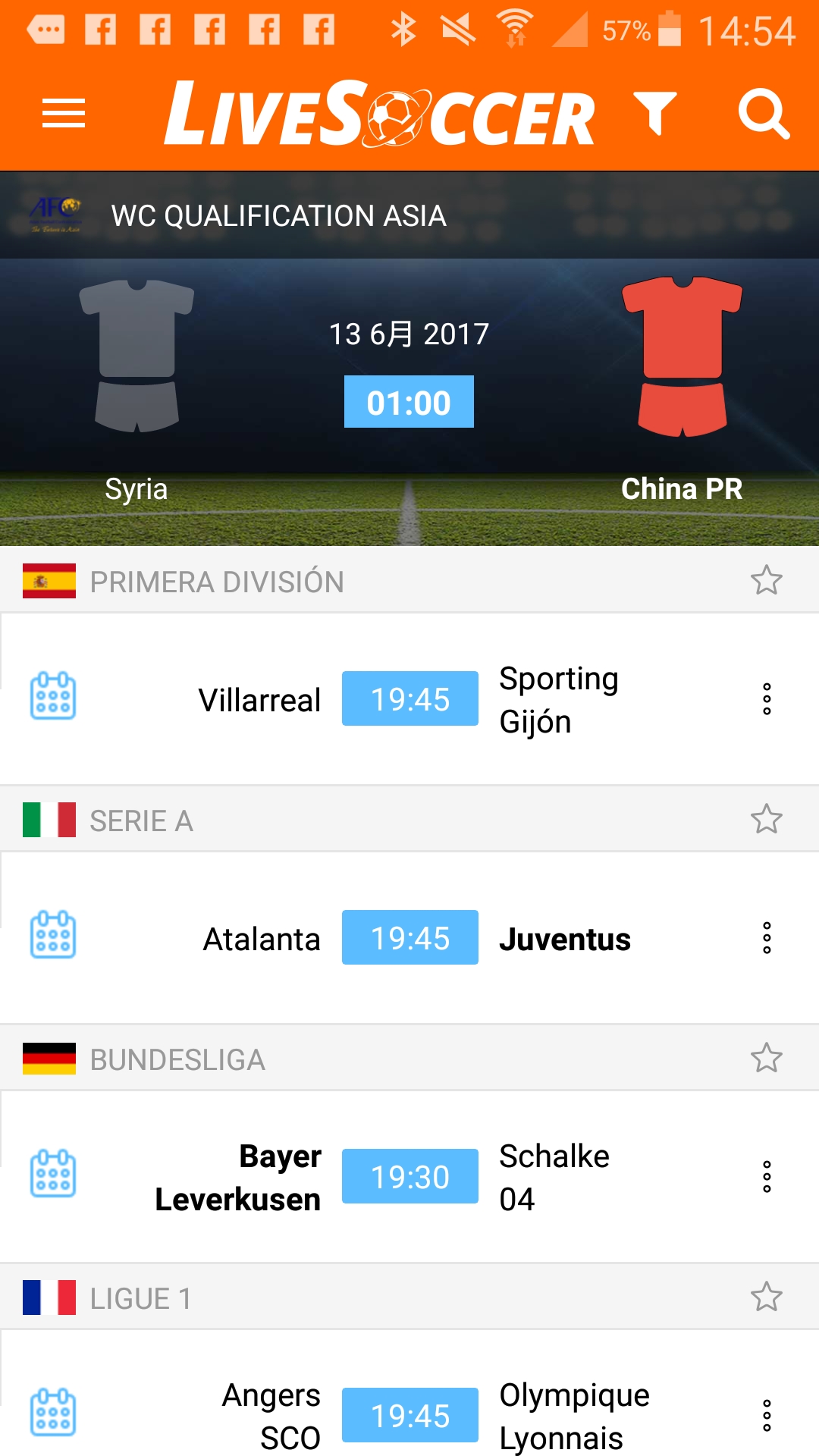 LiveSoccer 世界杯2014年巴西截图1