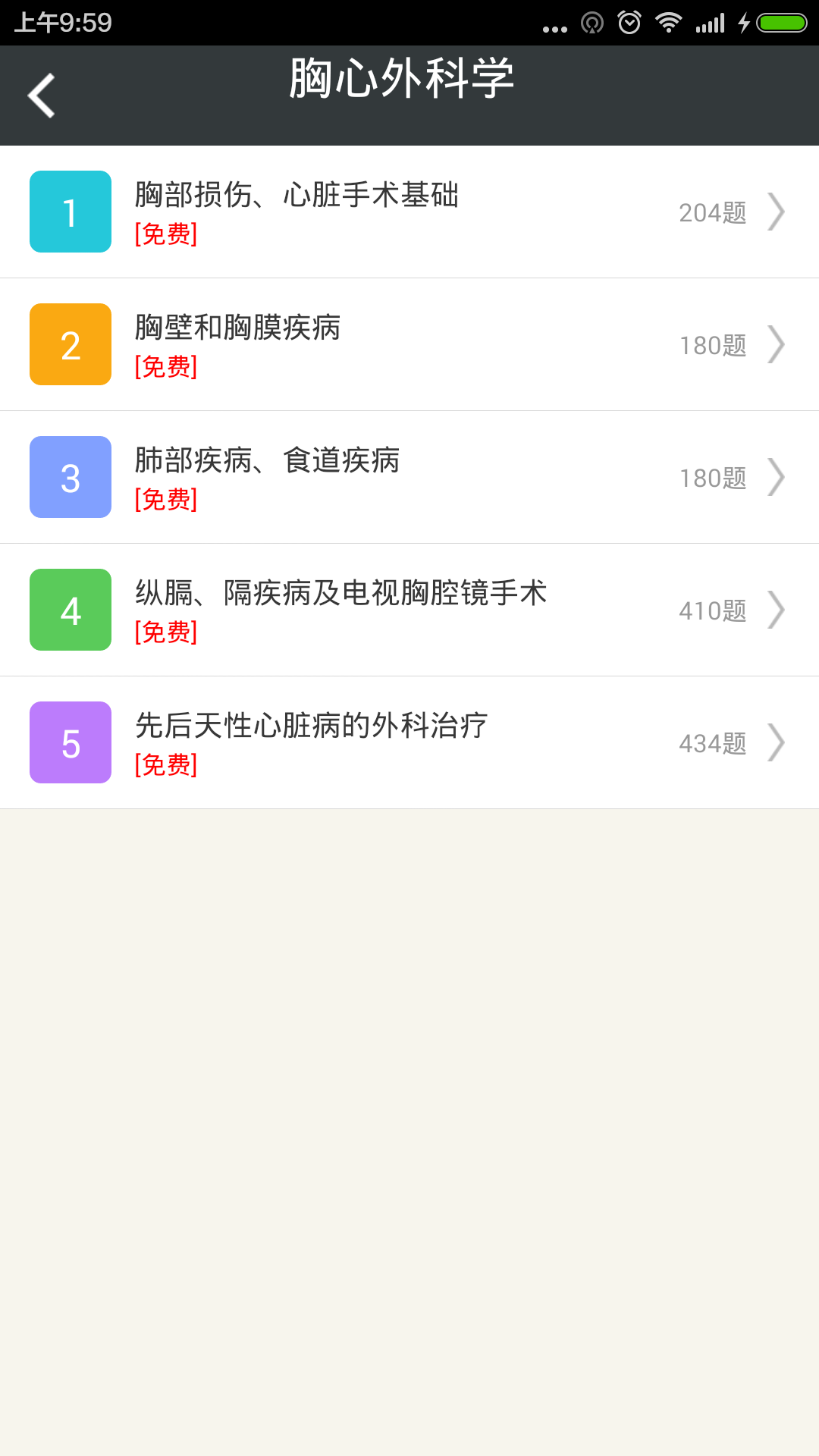 胸心外科高级职称总题库截图2