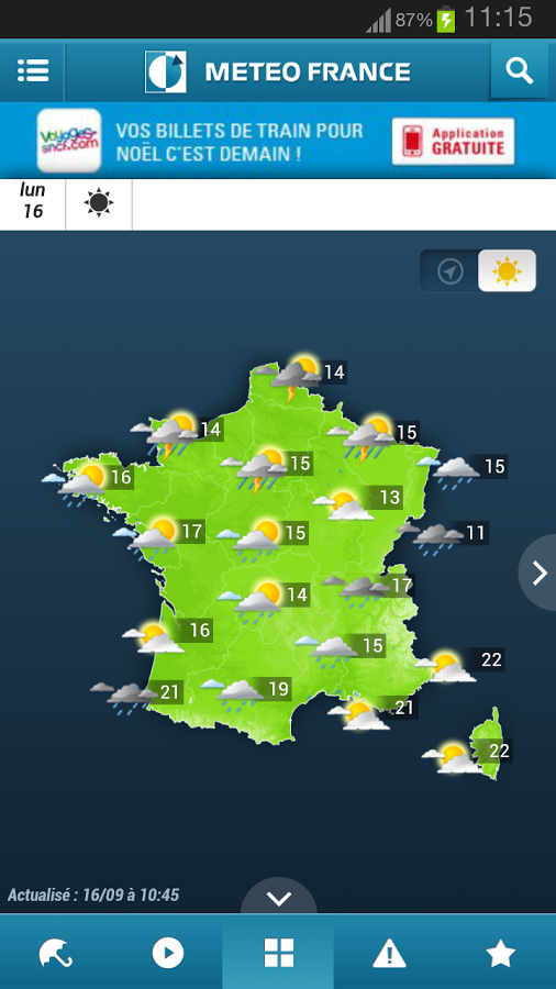 Meteo France截图2