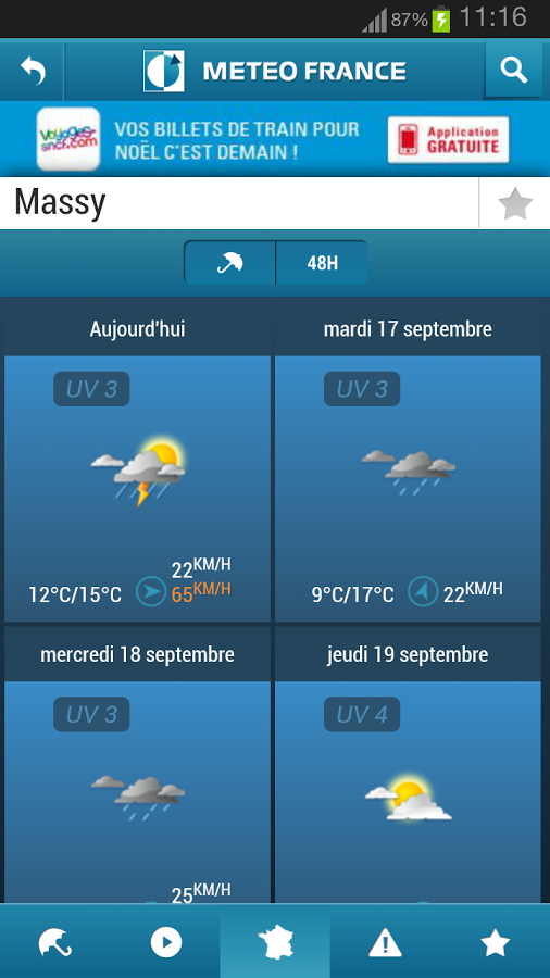 Meteo France截图1