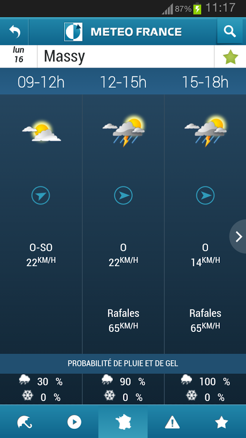 Meteo France截图5