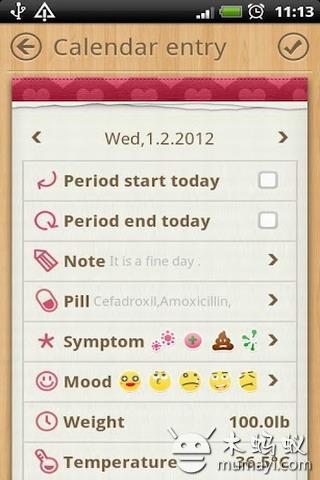 Period经期跟踪器 Period Tracker Deluxe截图4