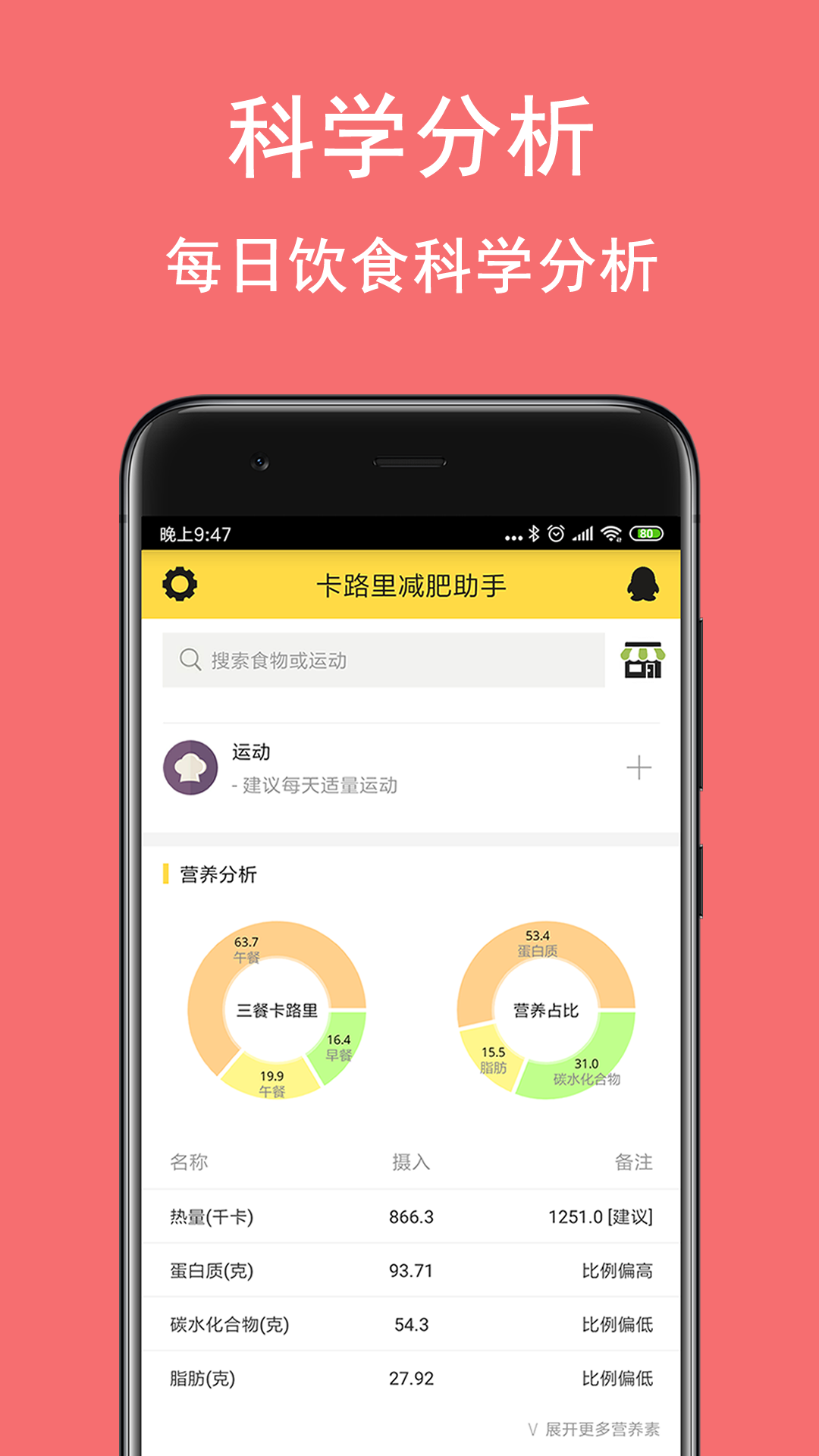 卡路里减肥助手v2.3.8截图2