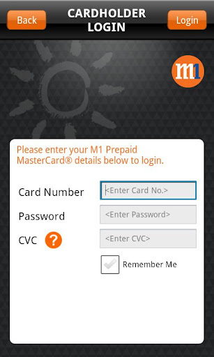 M1 Prepaid MasterCard截图5