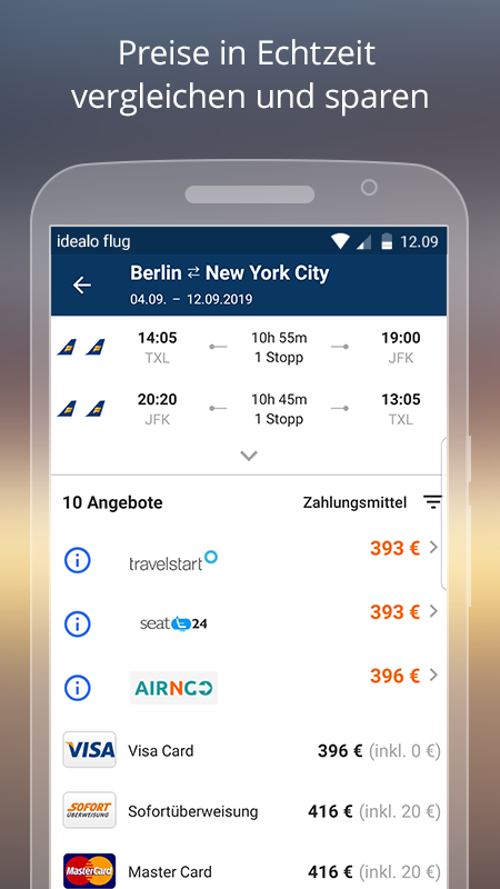 idealo Flight Comparison截图4