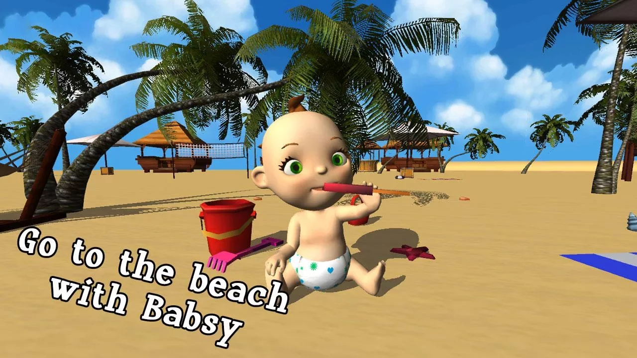 我的宝贝：Babsy在海滩3D截图2