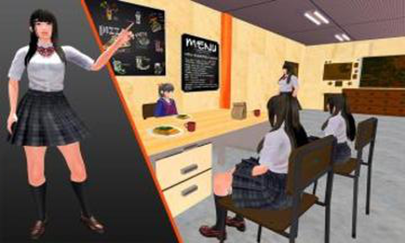 高中虚拟女孩模拟器截图2