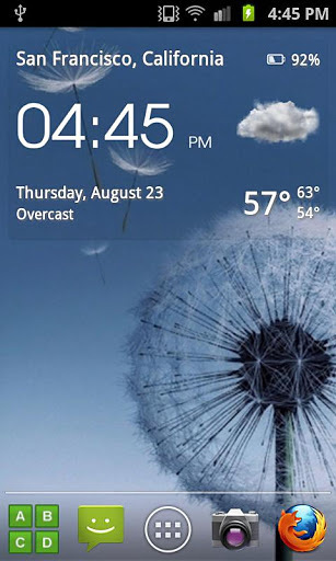 透明时钟和天气… Transparent clock & weathe...截图1