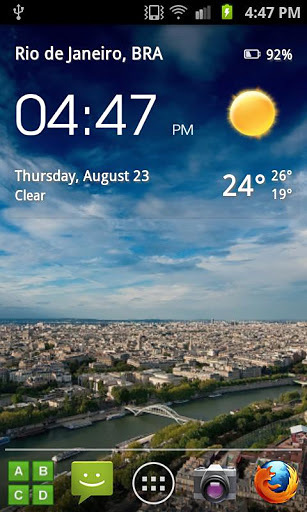 透明时钟和天气… Transparent clock & weathe...截图2