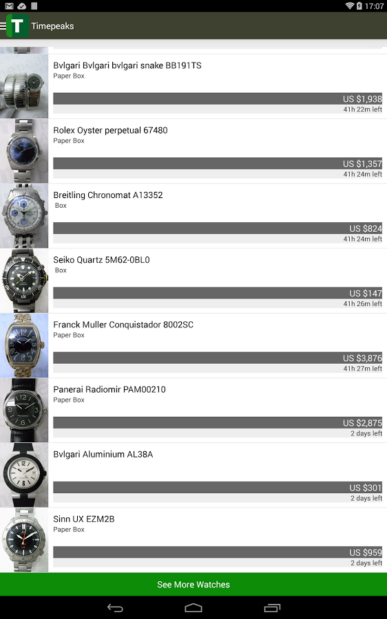 TIMEPEAKS Luxury Watch Auction截图1