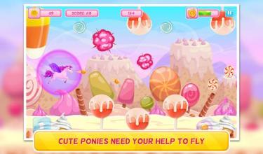 Pony in Candy World : Adventure Arcade Game : Free截图4