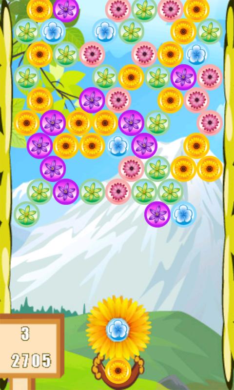 Flowers Bubble Shooter截图5