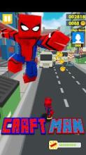 Craft Spider Hero Run截图2