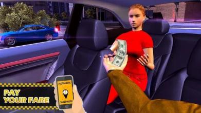 Pro Taxi Driving Sim 2018: Modern Cab Cruiser Game截图2