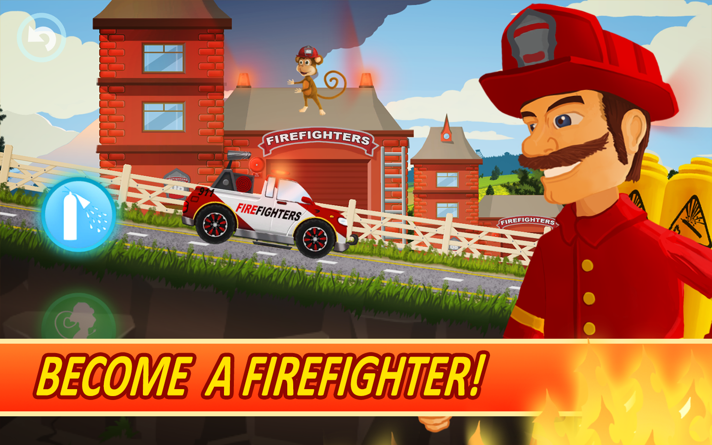 Fire Fighters Racing for Kids截图2