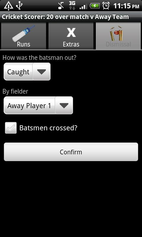 Android Cricket Scorer截图2