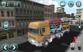 Car Transporter Trailer Truck Games 2018截图1