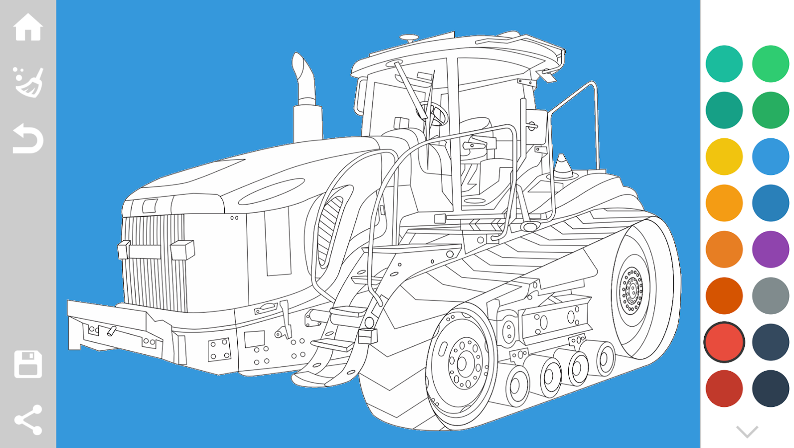 Tractors Coloring Pages Game截图4