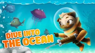 Cat Fishing Game - Harpoon Spearfishing截图4