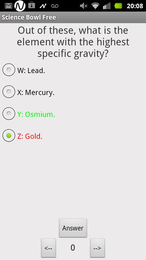 Science Bowl Quiz Free截图3