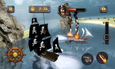 Caribbean Sea Pirate Ship Captain Naval Battle 3D截图3