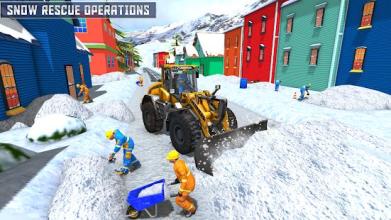 Snow Rescue Excavator 2018截图2